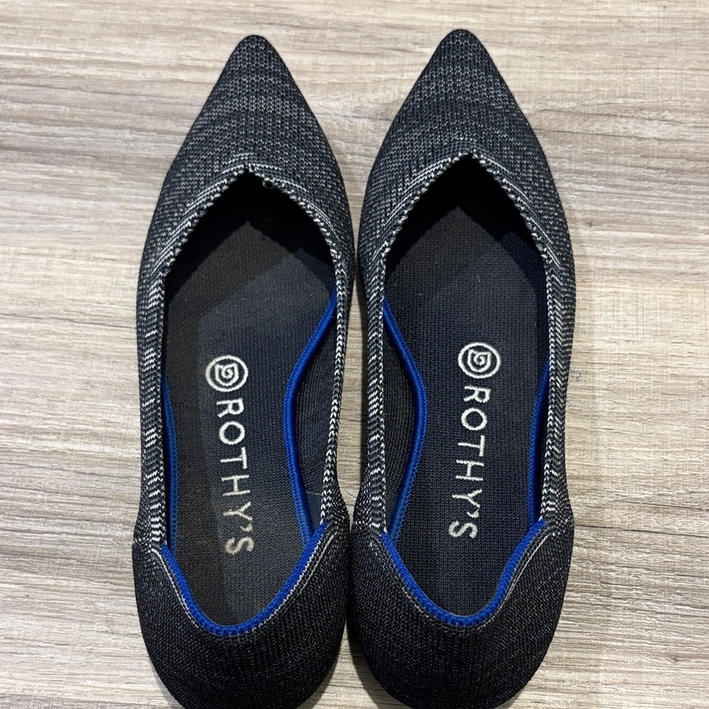 Rothy's Black and White Women's Flats